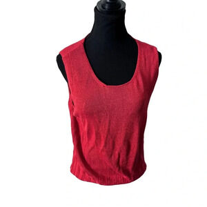 Contemporaine by Simons | Orange Knit Sweater  Vest | Size XL